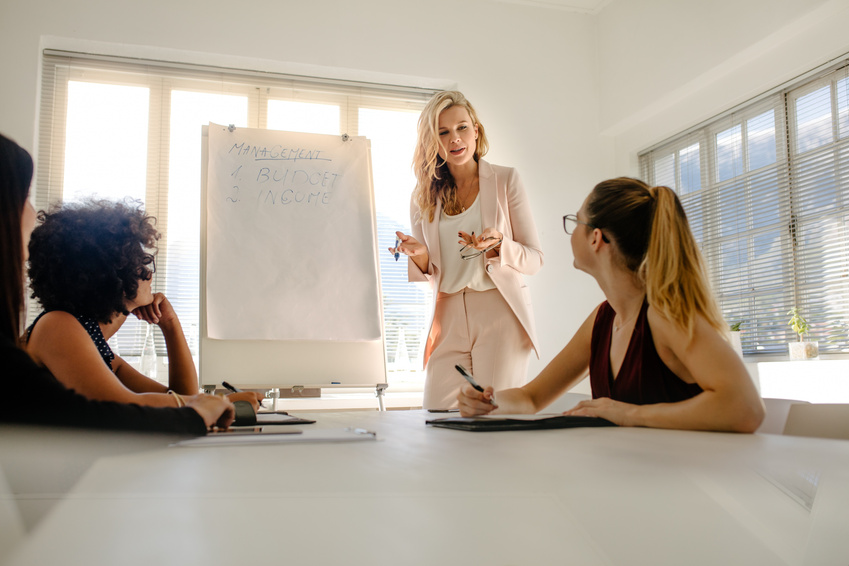 Office Management Team Having a Finance Meeting